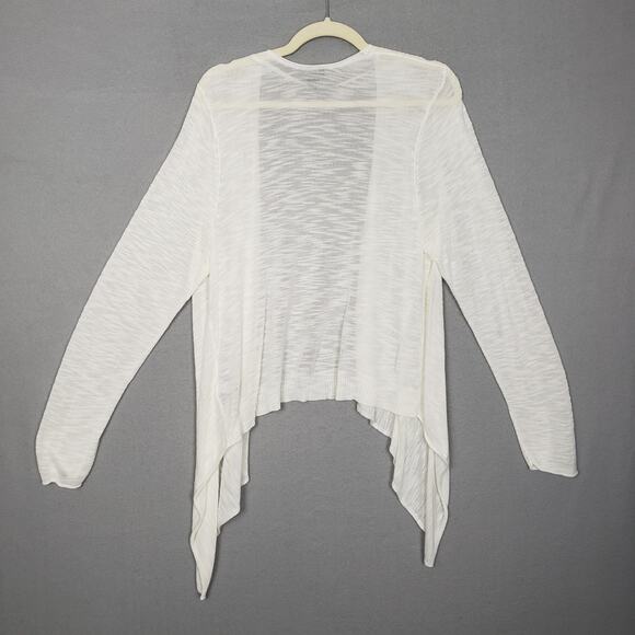 Torrid Size 2X Loose Knit Waterfall Cardigan Cream Semi Sheer Lightweight Layer - Picture 5 of 5